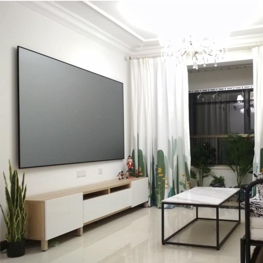 EDGENITY プロジェクタースクリーン 短焦点 80インチ 耐外光 壁掛け 16