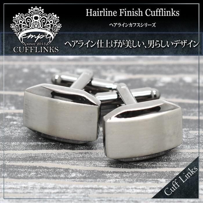 スクエアヘアライン仕上げカフス | カフスリンクス カフス カフスボタン カフリンクス ガンメタリック メンズ 使い方 結婚式 お洒落 シルバー 銀 ヘアライン カ |  | 01