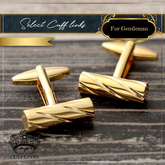 r*i様 ゴールド インゴットデザイン カフリンクスセット ゴールド