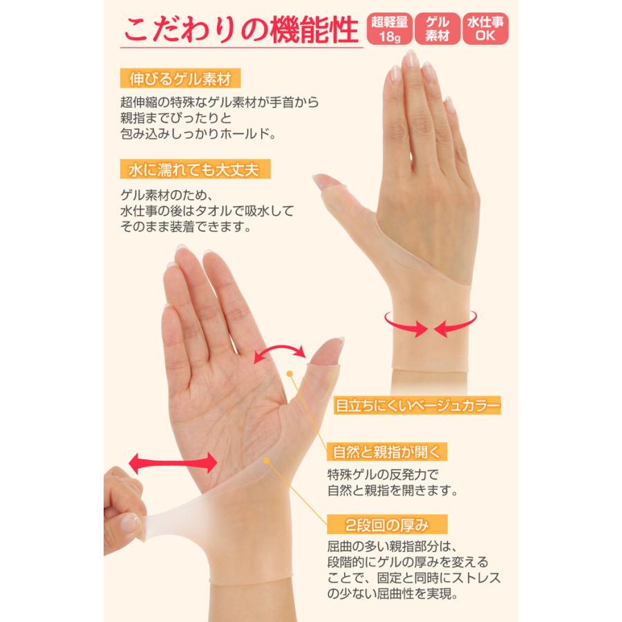 楽かる 手首ゲルテクト つら〜い手首の悩みを緩和する、特殊ゲルの手首