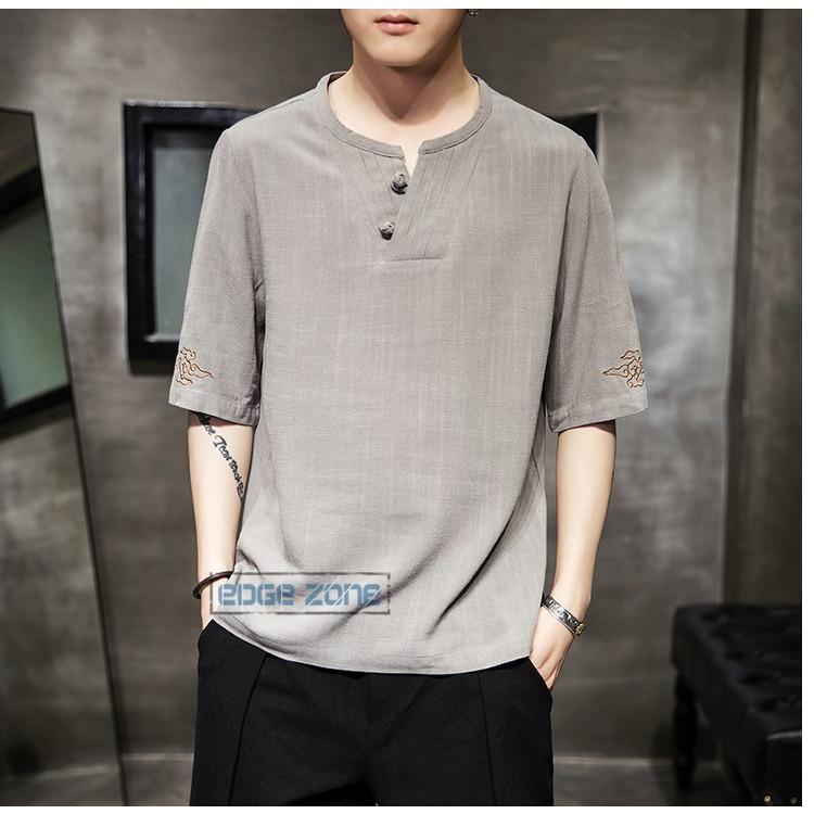 Tシャツ メンズ 半袖 綿麻tシャツ 大きいサイズ ティーシャツ リネンt