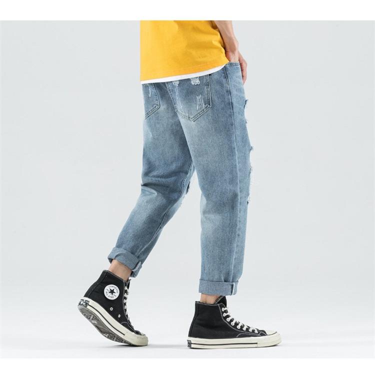 ジーパン メンズ デニムパンツ ジーンズ クラッシュ ダメージ 春夏 デニム ビッグシルエット 涼しい カジュアル 夏 Ege Edge Zone 通販 Yahoo ショッピング
