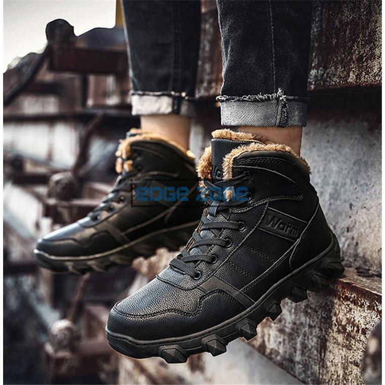 スノーブーツ 裏起毛 メンズ ブーツ レースアップ 滑り止め 雪靴 アウトドア 冬靴 暖かい 保温 おしゃれ Ege Edge Zone 通販 Yahoo ショッピング