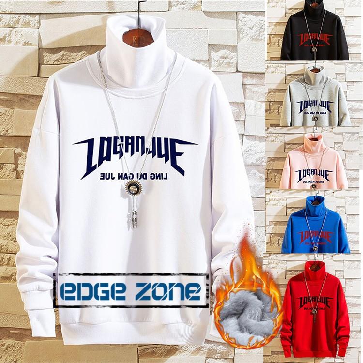 トレーナー メンズ ハイネック 裏起毛 ルームウェア スウェット 部屋着 クルーネック お洒落 防寒 暖かい 秋服 秋物 Ege Edge Zone 通販 Yahoo ショッピング