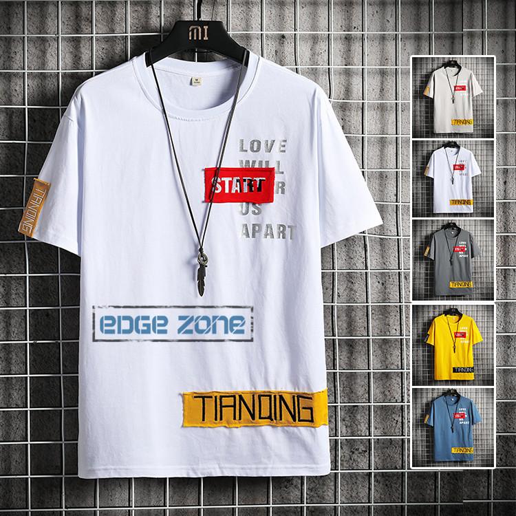 半袖tシャツ メンズ 七分袖tシャツ おしゃれ カジュアル 五分袖tシャツ カットソー 半袖 プリント Tシャツ 大きいサイズ 夏 Ege Edge Zone 通販 Yahoo ショッピング