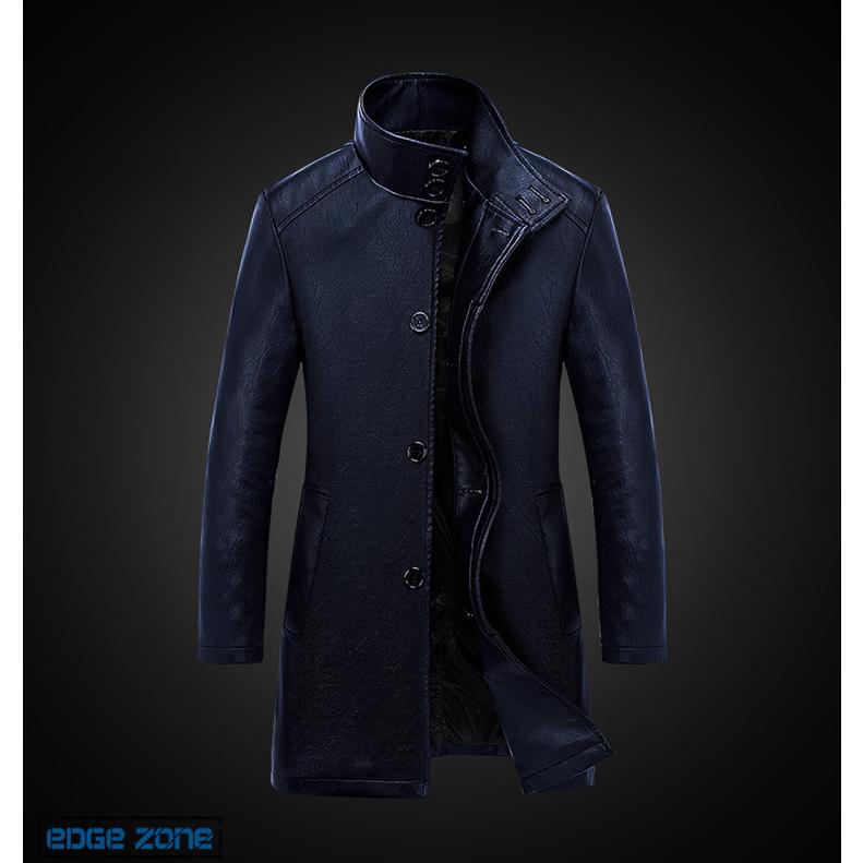 美品デマゴーグ レザー ライダース ロング ジャケット革M黒色肉厚 厚手