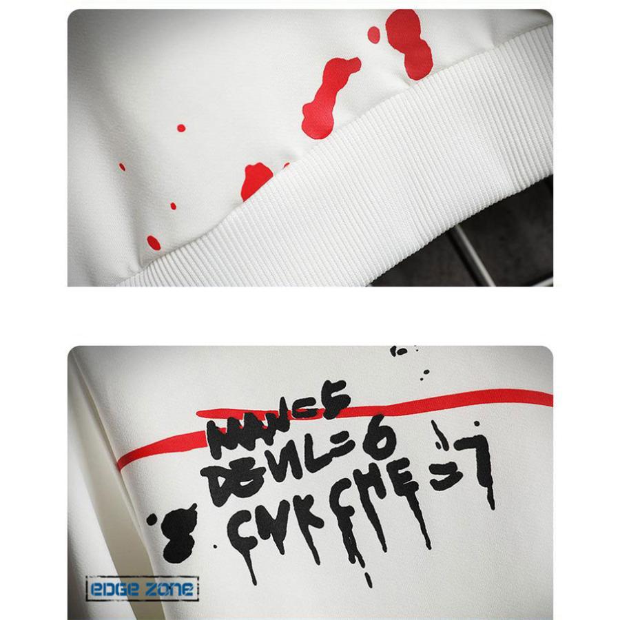 パーカー メンズ 長袖パーカー スウェット 英文字 落書き 英語プリント 袖文字 長袖 切り替え ファッション 柄物 オシャレ スポーツ ストリート カジュアル Ege Edge Zone 通販 Yahoo ショッピング