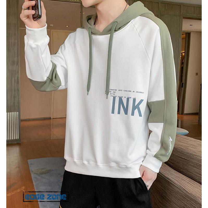 パーカー メンズ プルオーバーパーカー 英文字 長袖パーカー 切り替え 袖文字 フード付き お兄系 スウェットパーカー 秋服 春服 ストリート スポーツ Ege Edge Zone 通販 Yahoo ショッピング