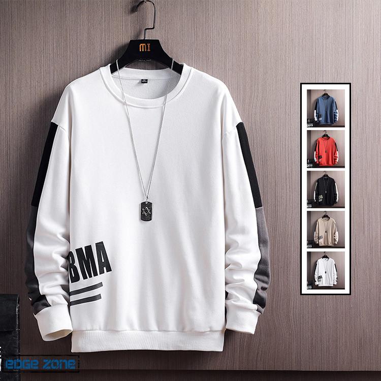 スウェット トレーナー メンズ スエット 切り替え 英文字 オシャレ 袖ライン ファッション 新作 スポーツ 秋服 春 カジュアル かっこいい Ege Edge Zone 通販 Yahoo ショッピング