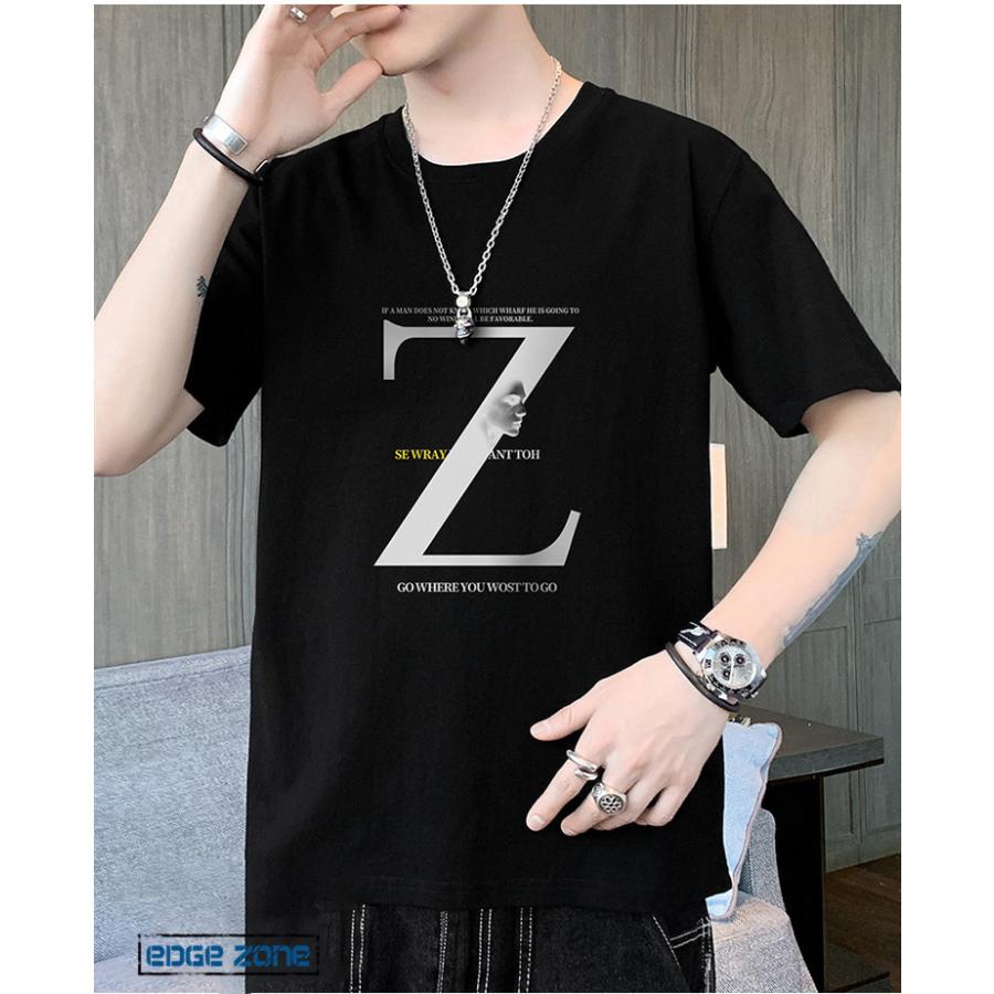 半袖tシャツ メンズ 五分袖tシャツ トップス 英文字 Tシャツ デザイン おしゃれ 柄物 プリント カットソー カジュアル 22 夏 大きいサイズ Ege Edge Zone 通販 Yahoo ショッピング