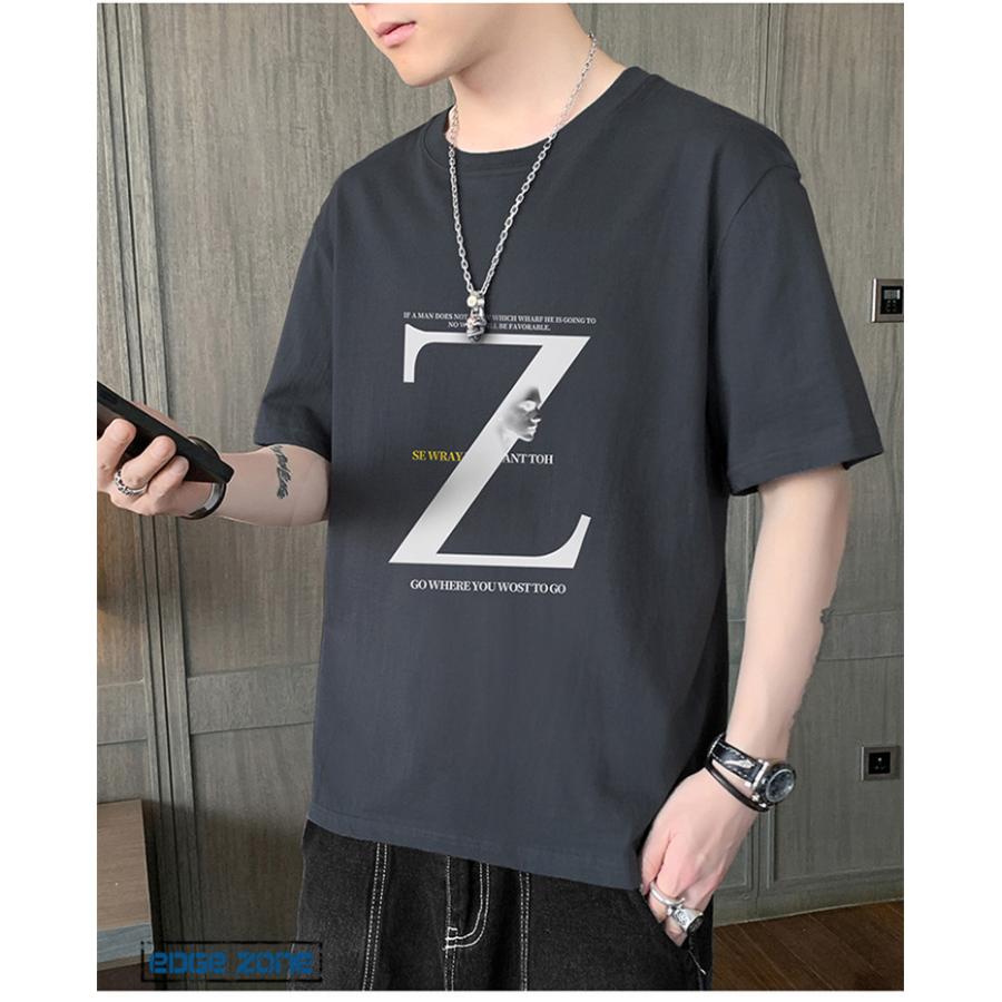 半袖tシャツ メンズ 五分袖tシャツ トップス 英文字 Tシャツ デザイン おしゃれ 柄物 プリント カットソー カジュアル 22 夏 大きいサイズ Ege Edge Zone 通販 Yahoo ショッピング