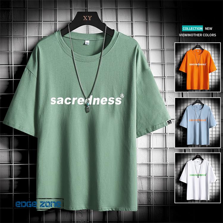 半袖tシャツ メンズ 五分袖tシャツ Tシャツ 英文字 かっこいい カットソー カジュアル おしゃれ 22 夏 ゆったり 大きいサイズ 22メンズファッション Ege Edge Zone 通販 Yahoo ショッピング