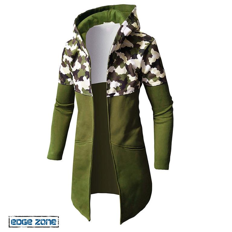 マウンテンパーカー メンズ ロング丈 ジップアップパーカー 迷彩 切り替え ロングジャケット ジップパーカー アウトドア 柄物 フード付き スウェット オシャレ Ege Edge Zone 通販 Yahoo ショッピング