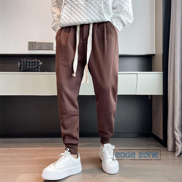 スウェットパンツ メンズ 裏起毛 ジョガーパンツ 冬 春秋 スポーツウェア ウェストゴム 大きい紐 無地 おしゃれ 22メンズファッション Ege Edge Zone 通販 Yahoo ショッピング