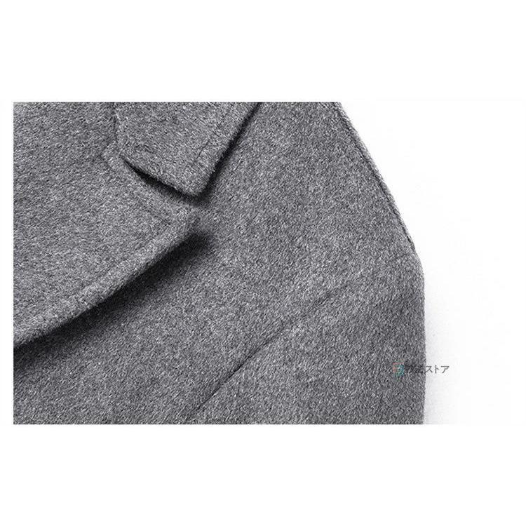 チェスターコート メンズ ウール コート 超ロングコート ダウン