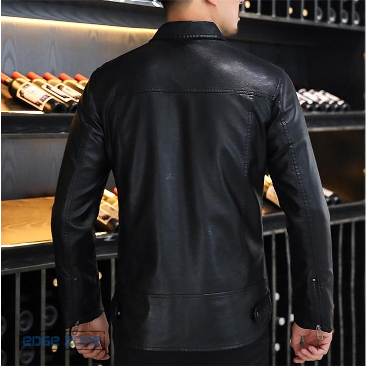 レザージャケット メンズ 40代 革ジャン 無地 おしゃれ ライダースジャケット 大きいサイズ 秋 防寒 防風 Zjj Edge Zone 通販 Yahoo ショッピング