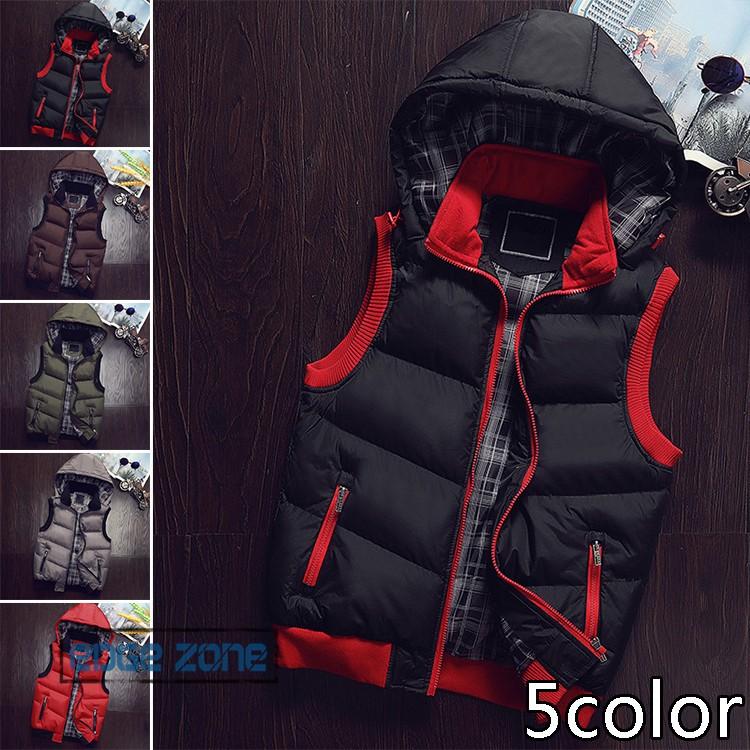 ダウンベスト メンズ おしゃれ 切り替え ベスト 秋冬 フード付き チョッキ 中綿ベスト 暖かい 軽量 防寒 スリム 22メンズファッション ブランドのギフト