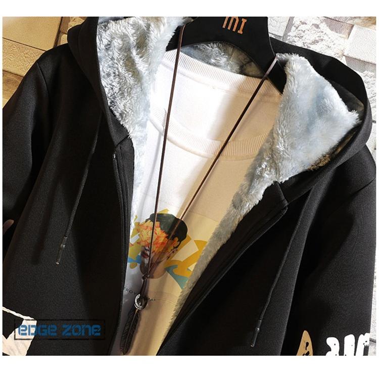 ロングコート メンズ 大きいサイズ 裏起毛 英文字 フード付き カジュアルコート 防寒 ロング丈 厚手 オシャレ ダスターコート 秋冬 新作 送料無料 Zjj Edge Zone 通販 Yahoo ショッピング