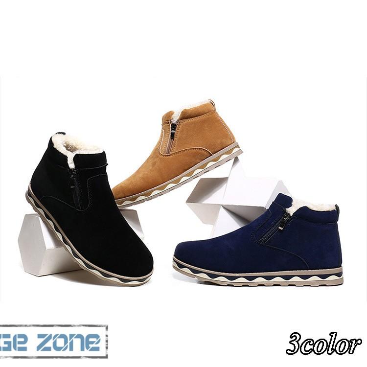 スノーブーツ ウオーキング イージーシューズ メンズ 裏ボア付き ギガランキングｊｐ