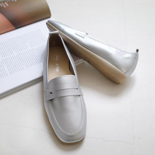 AmiAmi（アミアミ） ローファー ローヒール レディース 日本製 仕事