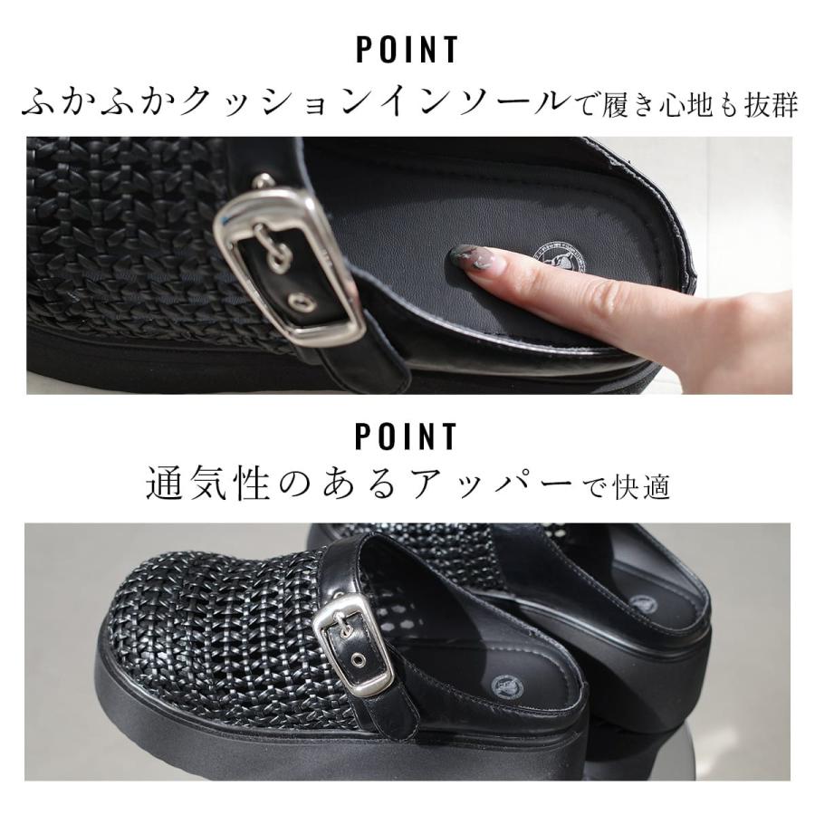 サンダル サボ レディース 厚底 歩きやすい 履きやすい つっかけ