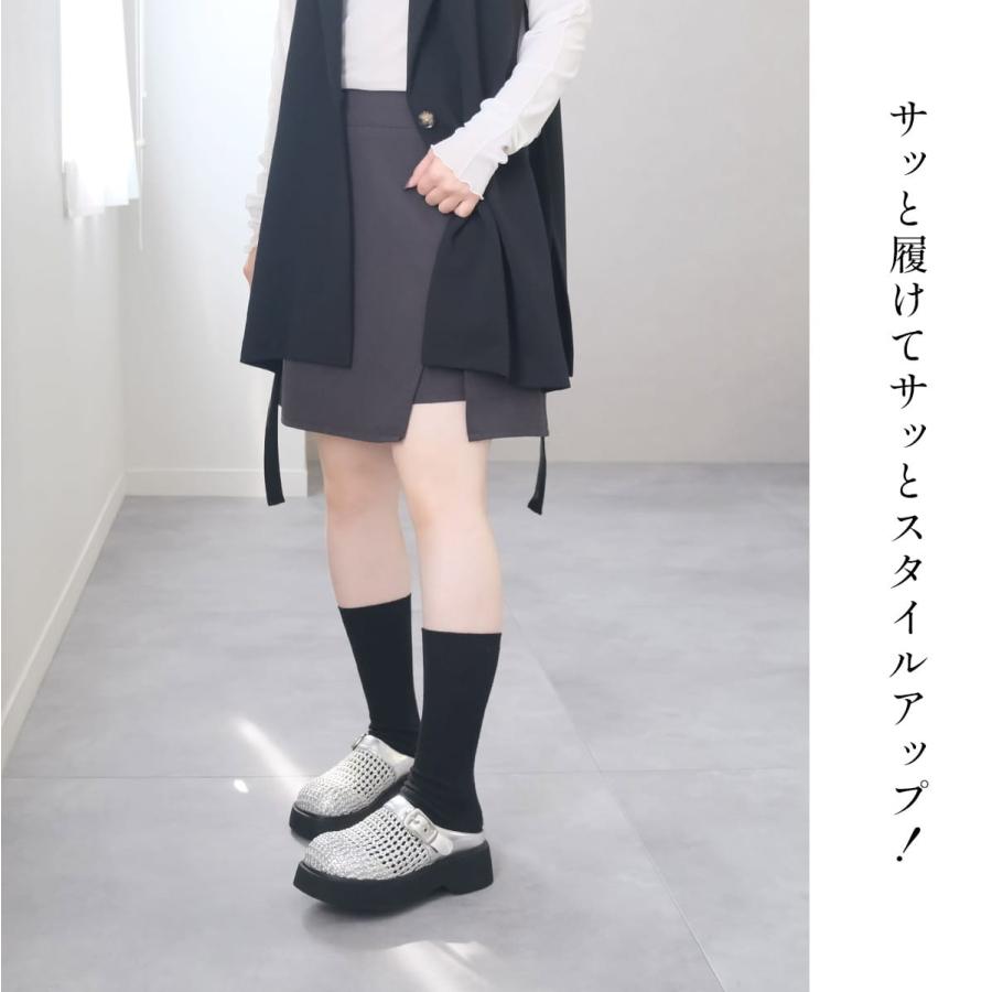 サンダル サボ レディース 厚底 歩きやすい 履きやすい つっかけ