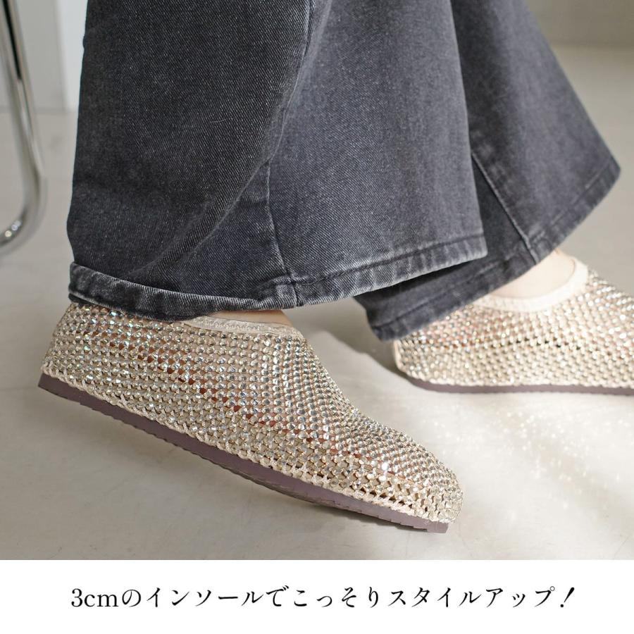 スリッポン レディース パンプス フラット ぺたんこ 歩きやすい