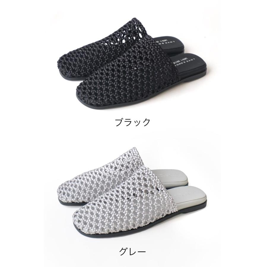 サンダル ミュール レディース 痛くない ぺたんこ 履きやすい メッシュ