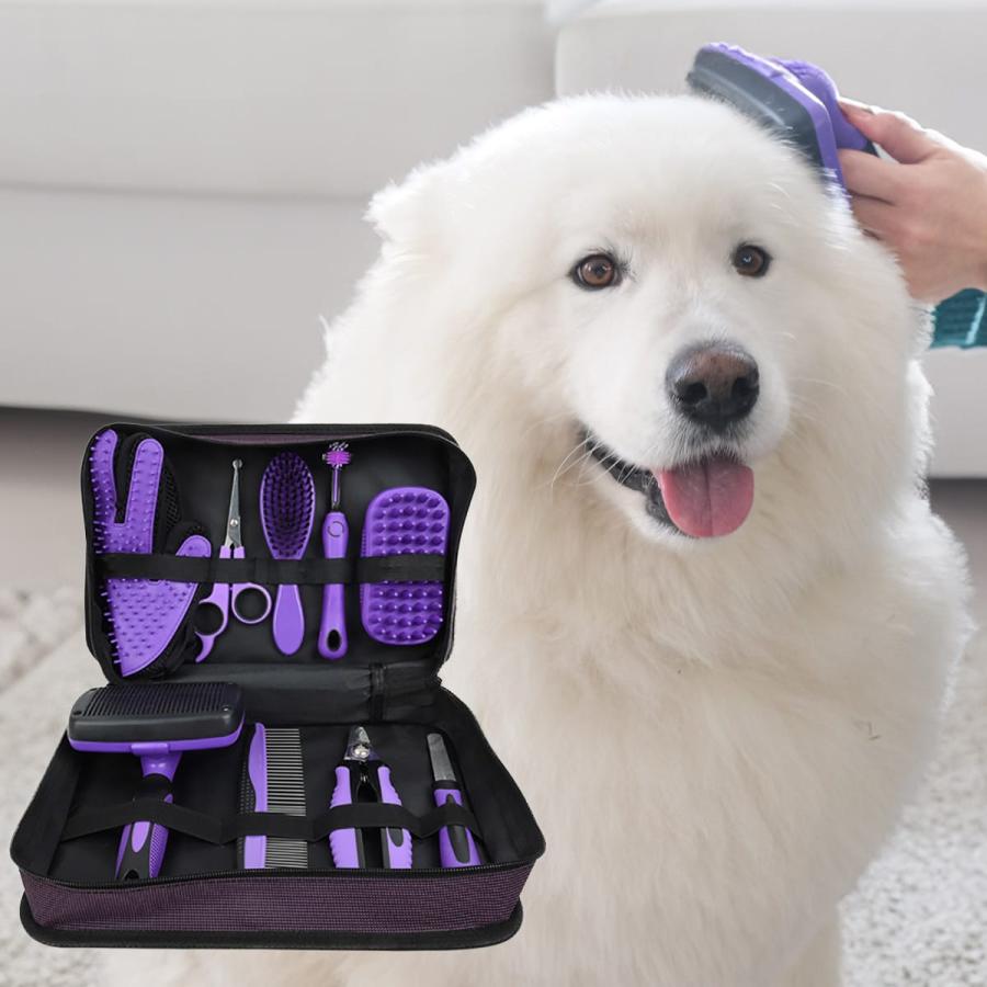 ペット用 グルーミング&ケア 9点セット ペットブラシ 犬 猫 ケア用品