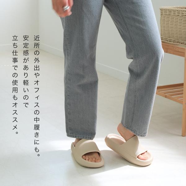 AmiAmi（アミアミ） サンダル 厚底 レディース スリッパ 軽量 歩き