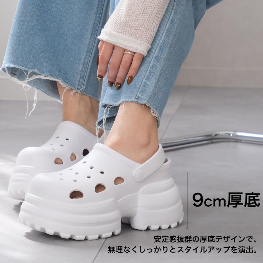 サンダル サボ レディース 厚底 軽量 履きやすい 歩きやすい 柔らかい