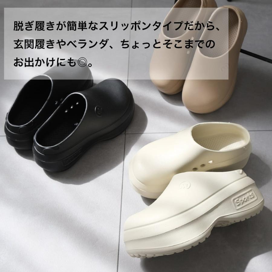 サボ サンダル レディース 厚底 完全防水 軽量 スリッパ 防水 歩き