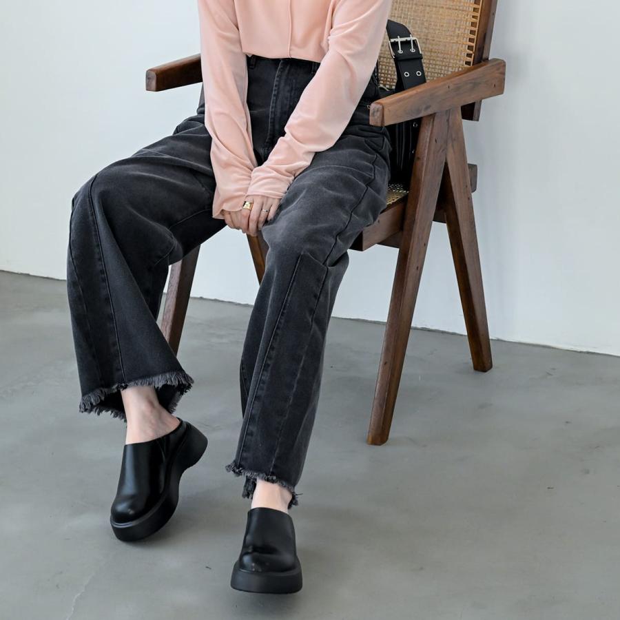 AmiAmi（アミアミ） サボ 厚底 レディース サンダル ローファー 歩き