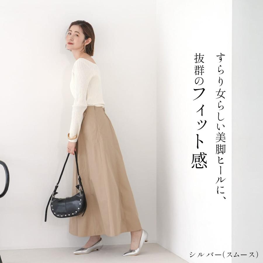 パンプス レディース 痛くない 走れるパンプス ローヒール 歩きやすい 履きやすい  きれいめ オフィス 仕事 通勤 就活 黒 疲れない 3cm ヒール amiami エディ | AmiAmi | 29