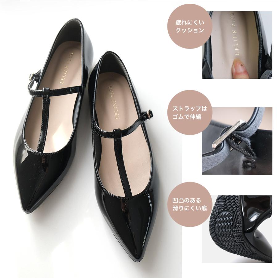 AmiAmi（アミアミ） パンプス レディース ストラップ ローヒール 歩き