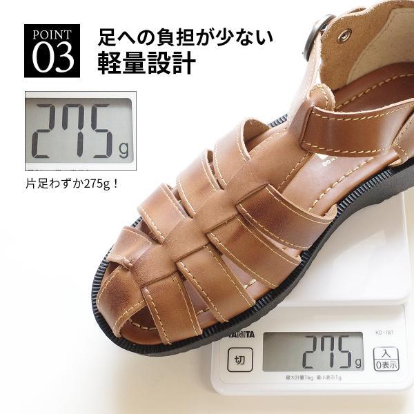 Wilson（ウイルソン） サンダル メンズ グルカサンダル 軽量 本革 日本