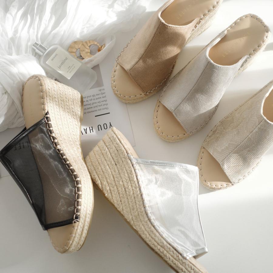 AmiAmi（アミアミ） サンダル 厚底 レディース ウエッジソール サボ