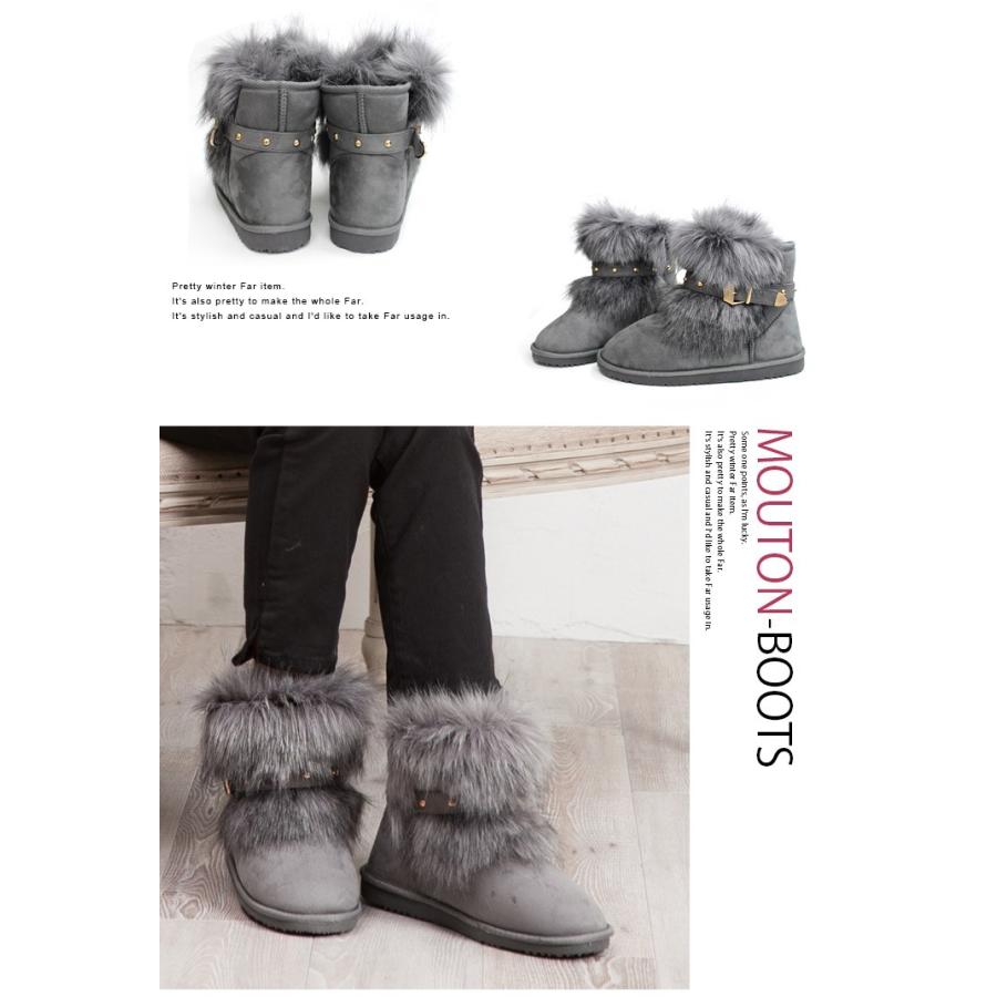 ファームートンブーツレディース 靴 ショートムートン 2wayファー Fx4000 Edie 通販 Yahoo ショッピング