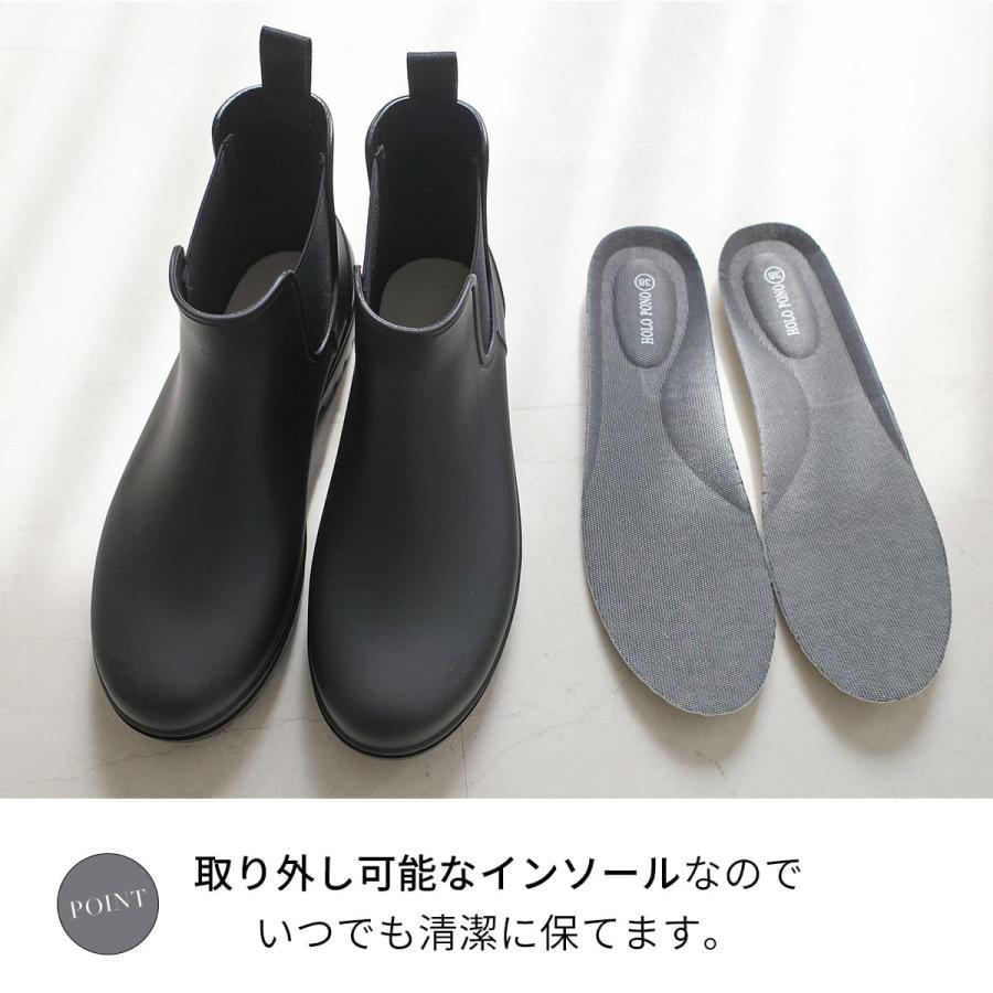 AmiAmi（アミアミ） レインブーツ レディース 完全防水 サイドゴア