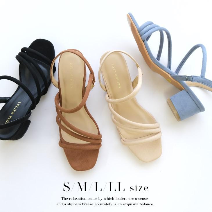 ナロー ストリング サンダル レディース ストラップ チャンキーヒール ルリアンプラス Kh022 Edie 通販 Yahoo ショッピング