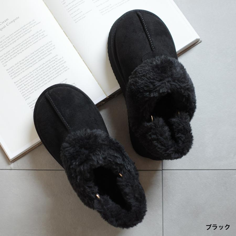 AmiAmi（アミアミ） サボ サンダル 厚底 レディース ボア 裏起毛 サボ