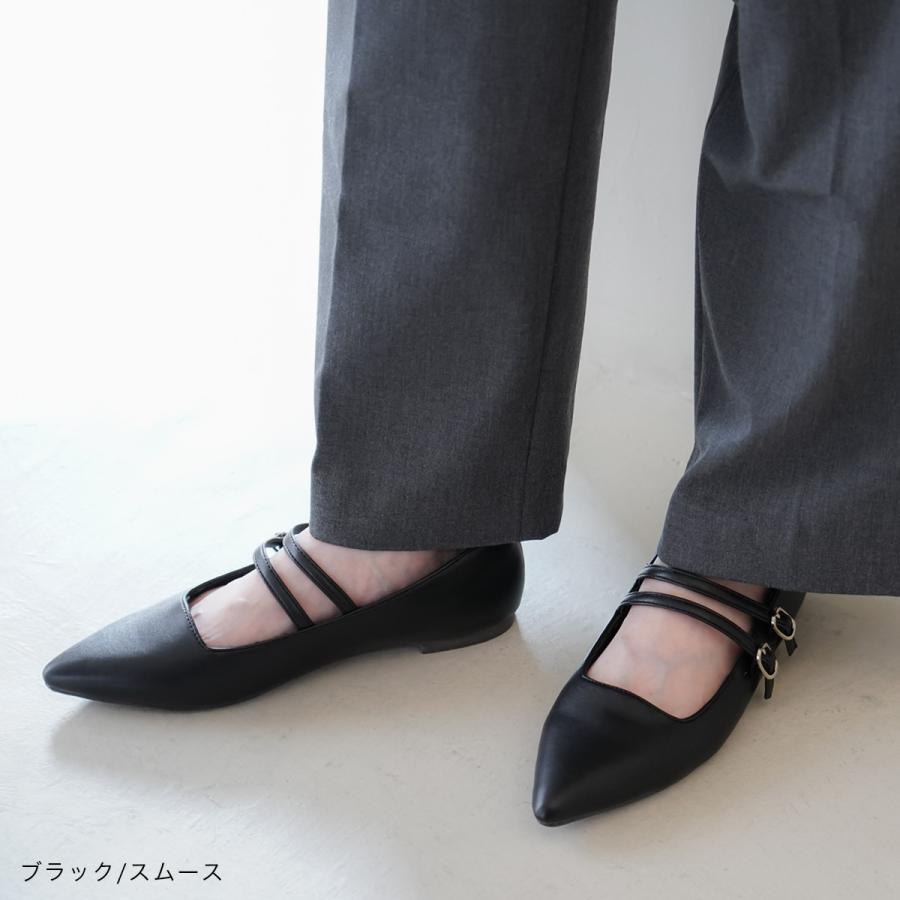 AmiAmi（アミアミ） パンプス レディース ストラップ フラットシューズ