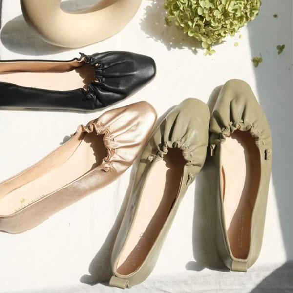 ギャザー ストリング フラット シューズ レディース 春夏 バレエ ぺたんこ ルリアンプラス Kk9902 Edie 通販 Yahoo ショッピング