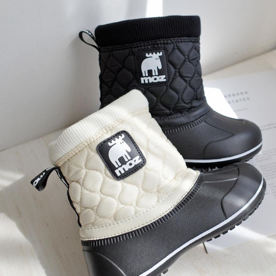 moz（モズ） スノーブーツ キッズ 子供 ボア 防水 暖かい ショート