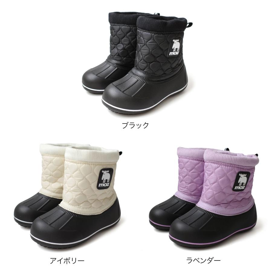 moz（モズ） スノーブーツ キッズ 子供 ボア 防水 暖かい ショート