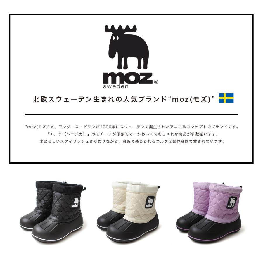 moz（モズ） スノーブーツ キッズ 子供 ボア 防水 暖かい ショート