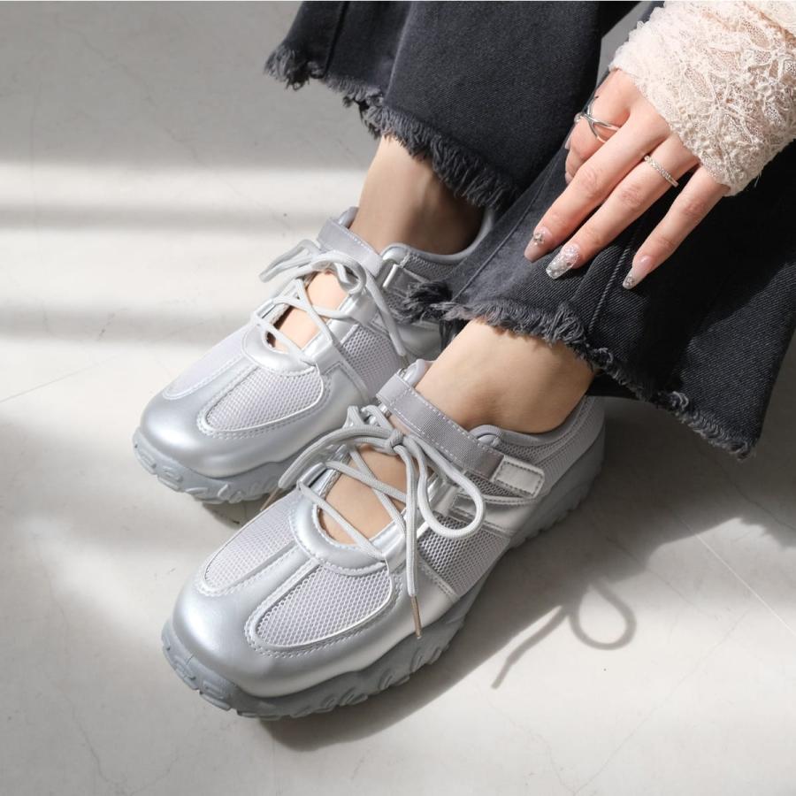 スニーカー レディース 厚底 バレエスニーカー 履きやすい 歩きやすい