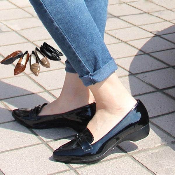 3 0cmヒールローファーパンプスレディース 靴 日本製 Ma Edie 通販 Yahoo ショッピング