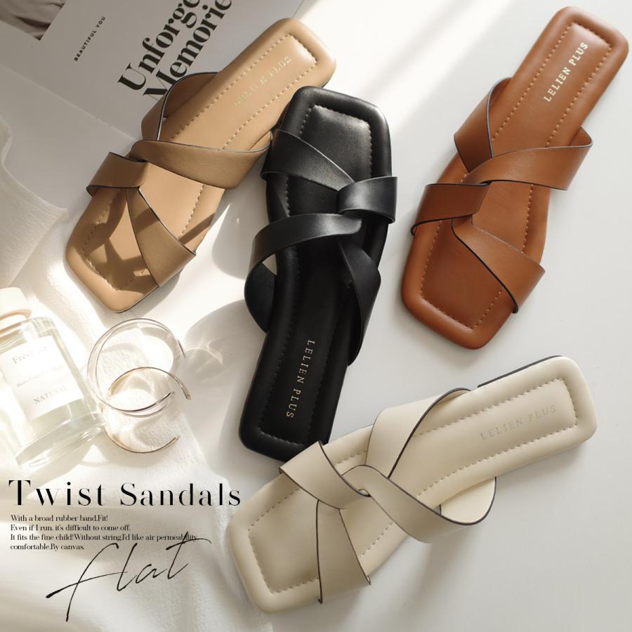 AmiAmi（アミアミ） サンダル レディース ミュール 痛くない ぺたんこ