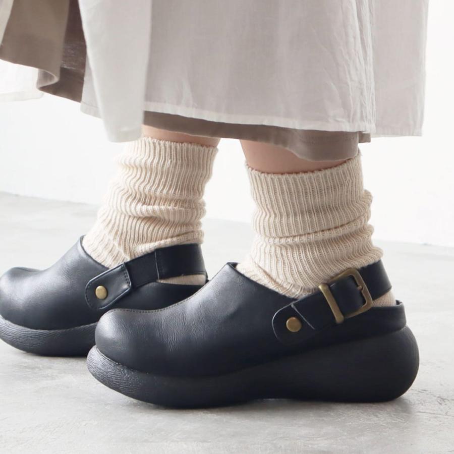 サボ パンプス 厚底 レディース 歩きやすい 痛くない 履きやすい